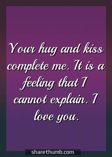 romantic hugs and kisses quotes